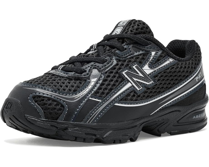 New Balance детские кроссовки 740 Bungee Lace черные