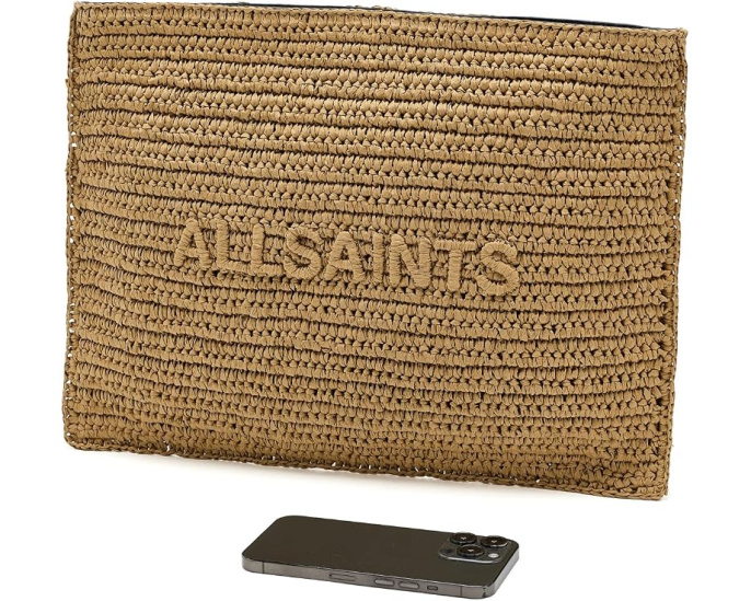Большой клатч AllSaints Bettina Paper из бумаги