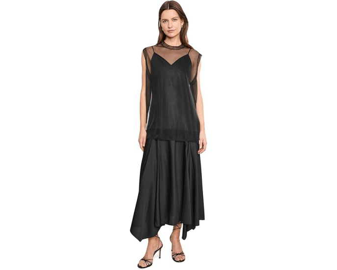 Платье Ava с сетчатой накладкой AllSaints