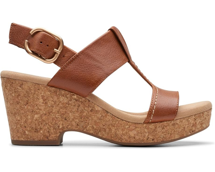 Босоножки Clarks Giselle Style на платформе с квадратным каблуком