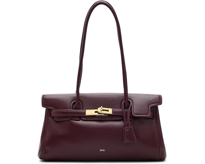 Сумка через плечо JW PEI Yara Shoulder Bag глубокий бордовый
