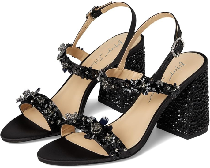 Босоножки на устойчивом каблуке Blue by Betsey Johnson Drue с ремешком и открытым носком