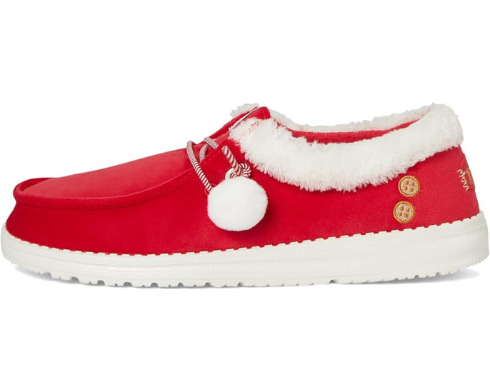 Кроссовки Hey Dude Wendy Mrs Claus слип-он с эластичными шнурками и округлым носком