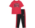 Детский комплект футболка и штаны Adidas Pure Ruby