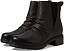 Ботинки Clarks Hearth Rose из кожи с эффектом смятия и высотой до икры