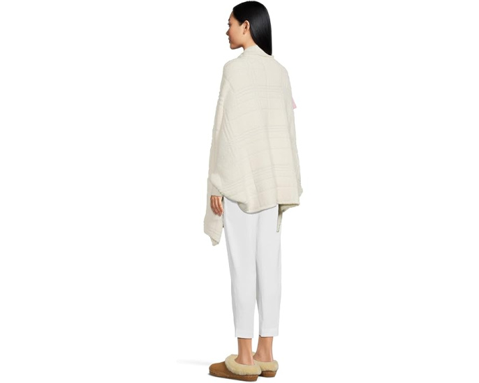 Плед-накидка CozyChic Cotton Tonal Plaid Barefoot Dreams с клетчатым принтом