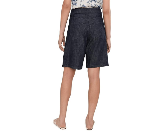 Джинсовые шорты NYDJ Gwen Relaxed Bermuda Denim в темном индиго