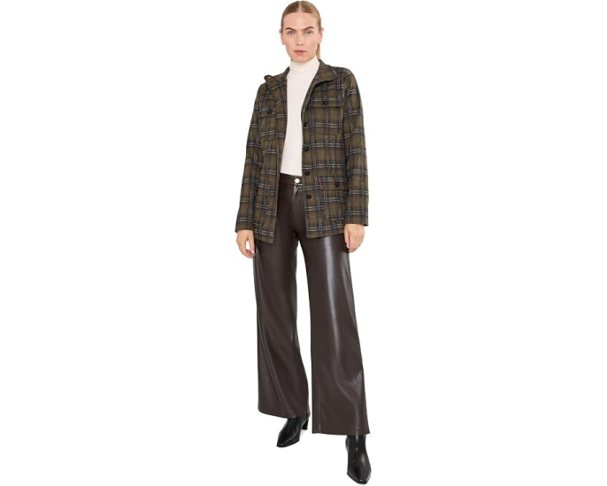 Брюки Joe's Jeans The Leather Lou Lou кожаные широкие