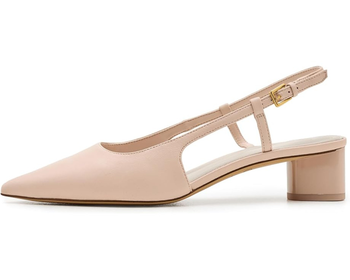 Лодочки A-Amelie Slingback с острым носком и устойчивым каблуком