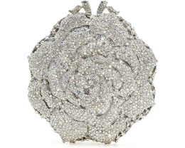 Клатч Dune London Bling с цветочным декором из страз