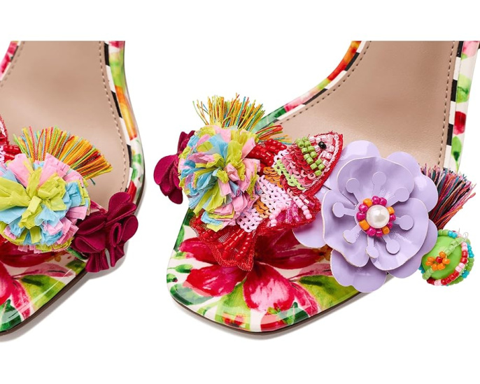 Сандалии Masen на каблуке от Blue by Betsey Johnson с цветочным декором