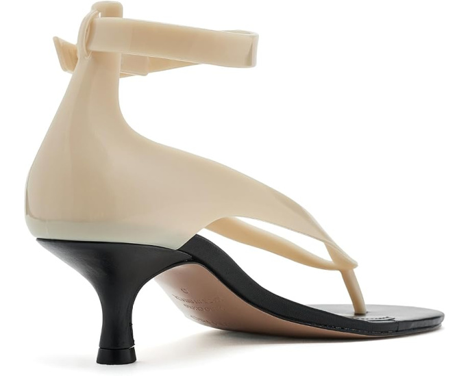 Босоножки Jelly Heel на каблуке FARM Rio с прозрачным дизайном