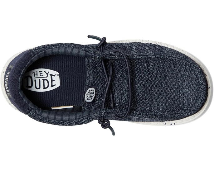 Детские слипоны Hey Dude Wally Stretch Sox с эластичными шнурками