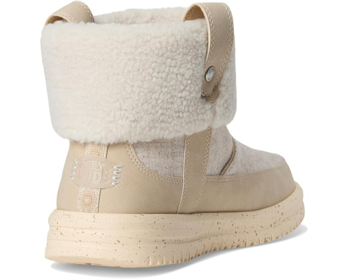 Ботинки Hey Dude Camden Cuff Wool Cozy с хлопковым верхом и водоотталкивающей кожей