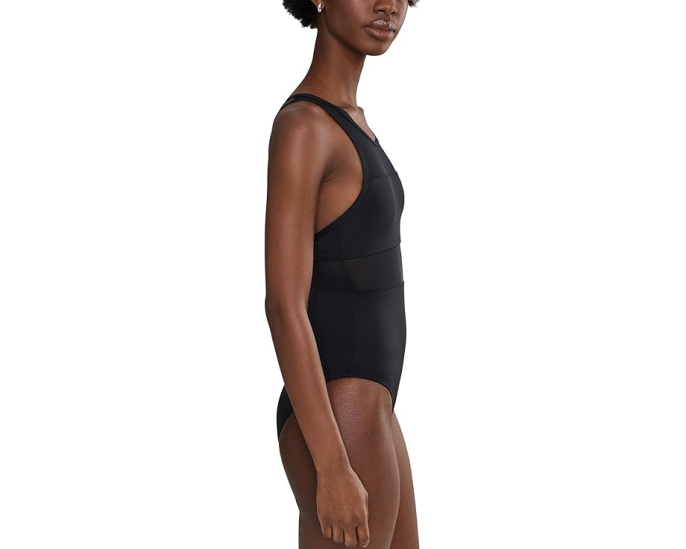 Цельный купальник Nike Mesh V Back с сетчатыми вставками