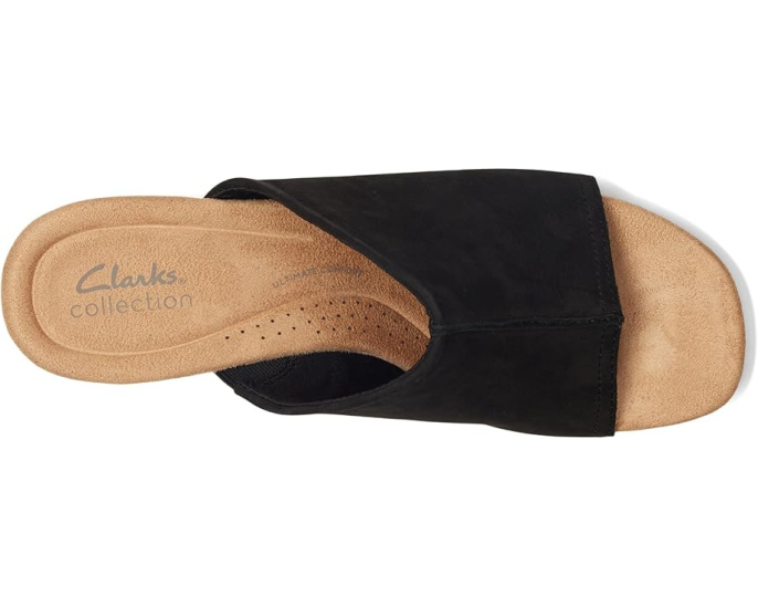 Сандалии Clarks Nerisa Vine на пробковом каблуке с мягкой стелькой