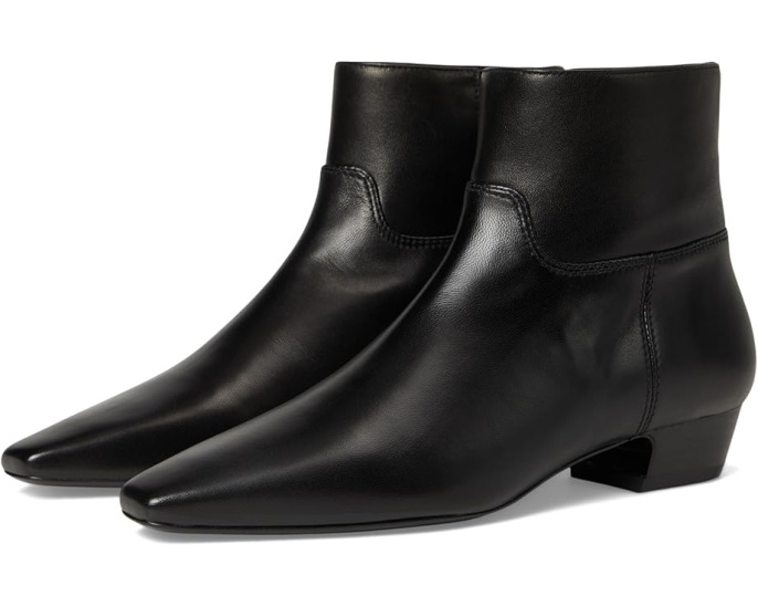 Ботинки Stassi Zip Bootie Stuart Weitzman с застежкой-молнией на устойчивом каблуке