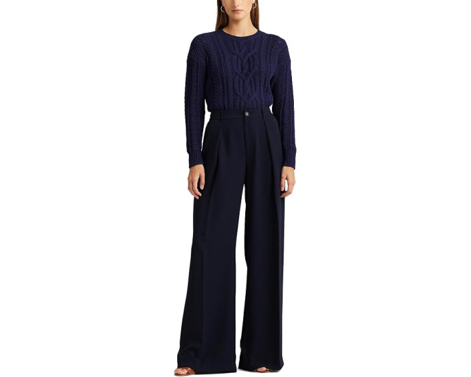Брюки клеш из жоржета Lauren Ralph Lauren