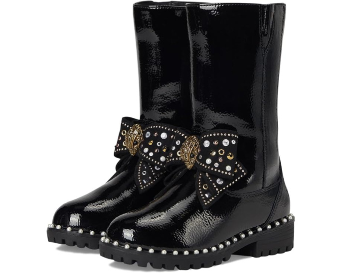 Ботильоны Kurt Geiger London Kids Kensington с бантом и стразами