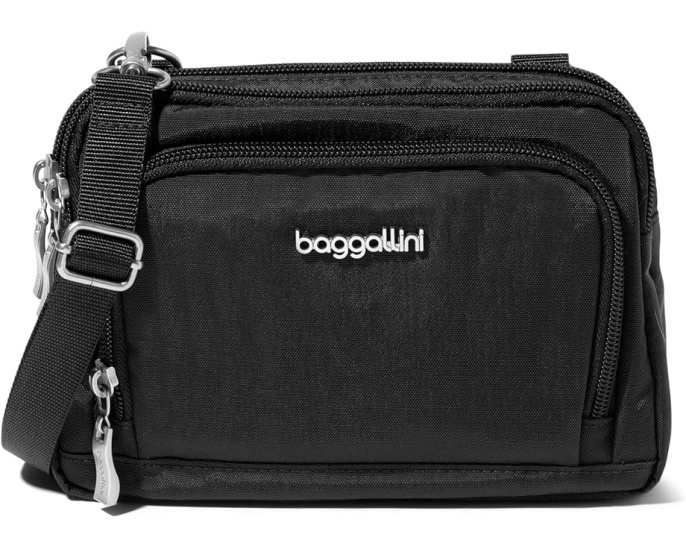 Мини-кошелек-кроссбоди Trifecta RFID Wallet Crossbody Baggallini на три отделения