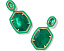 Серьги-подвески Daphne Enamel Frame с французской застежкой от Kendra Scott