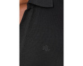 Rib-Knit Elbow-Sleeve Polo Dress