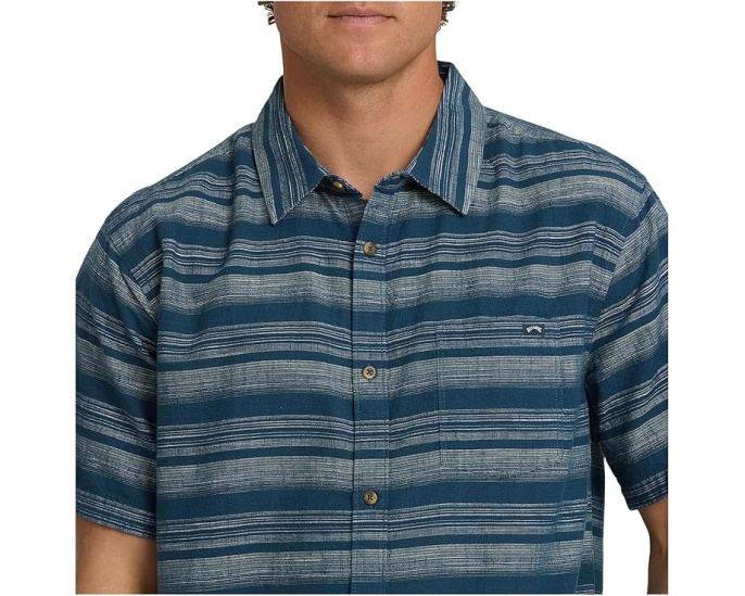 Полосатая рубашка All Day Stripe с коротким рукавом Billabong