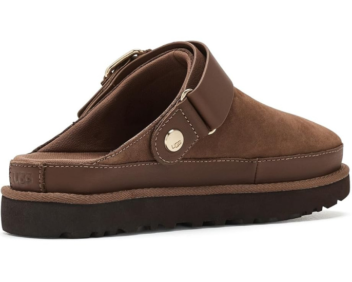 UGG Goldenstar Villa Clogs из нубука с регулируемым задним ремешком