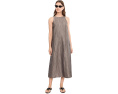 Платье макси из органического льна с блеском Eileen Fisher