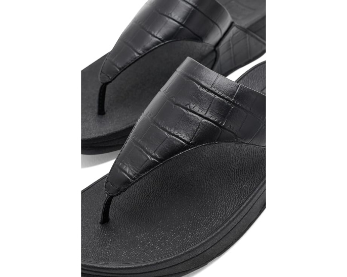 Сандалии Lulu Crocodile FitFlop с ремешком на перемычке