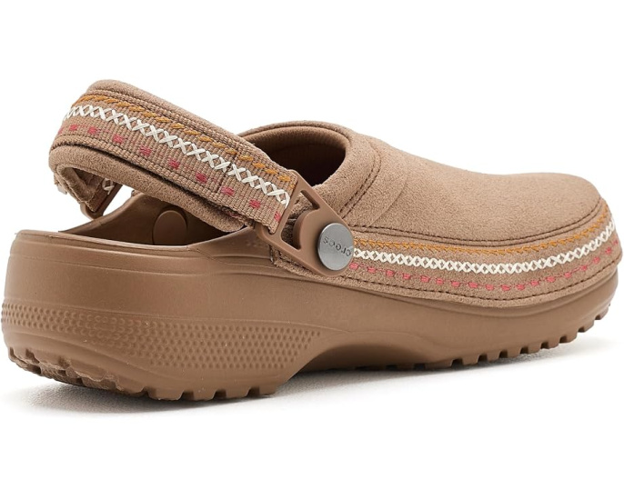 Детские сабо Crocs Classic Crafted Canvas Vegan Suede Stitch с веганским замшем