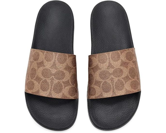 Слайды Coach Udele с верхом из парусины и подошвой EVA