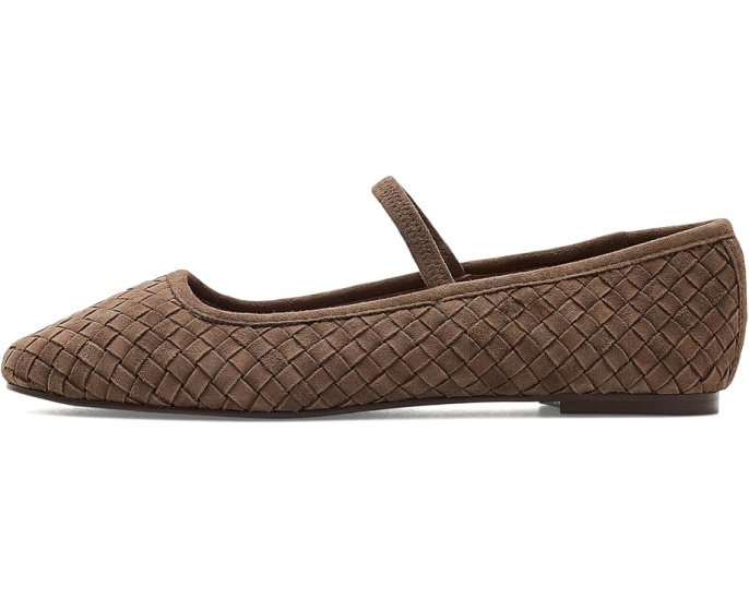 Туфли Madewell Greta Elastic Mary Jane из тисненой замши