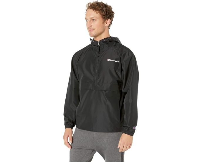 Куртка Champion Stadium Packable Jacket черная непромокаемая