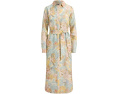 Платье-рубашка Floral Linen из льна с поясом Lauren Ralph Lauren