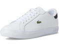 Кроссовки Lacoste Powercourt с верхом из кожи и контрастным крокодилом