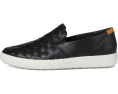 Кроссовки ECCO Soft 7 Woven Slip-On 3.0 с эластичными вставками и кожаным верхом