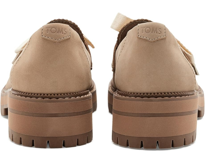 Лоферы TOMS Cara Bow с бантом и замшевым верхом