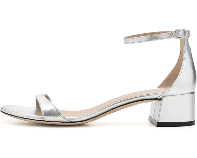 Туфли Stuart Weitzman Nudist Block 35 на квадратном каблуке с открытым носком