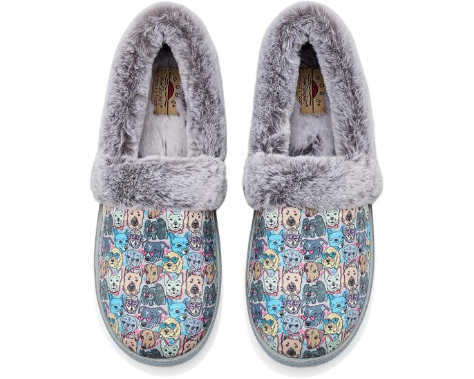 Тапочки BOBS from Skechers Cozy Kiss с принтом собак