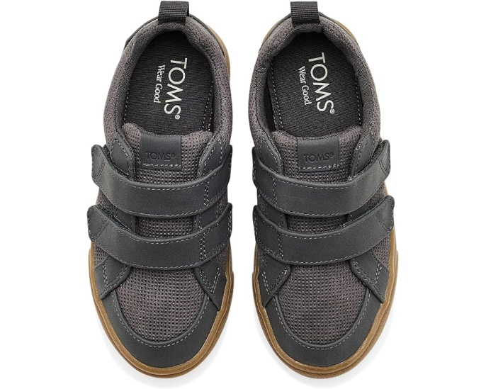 Кроссовки TOMS Cruz Double Strap на двойной липучке черные