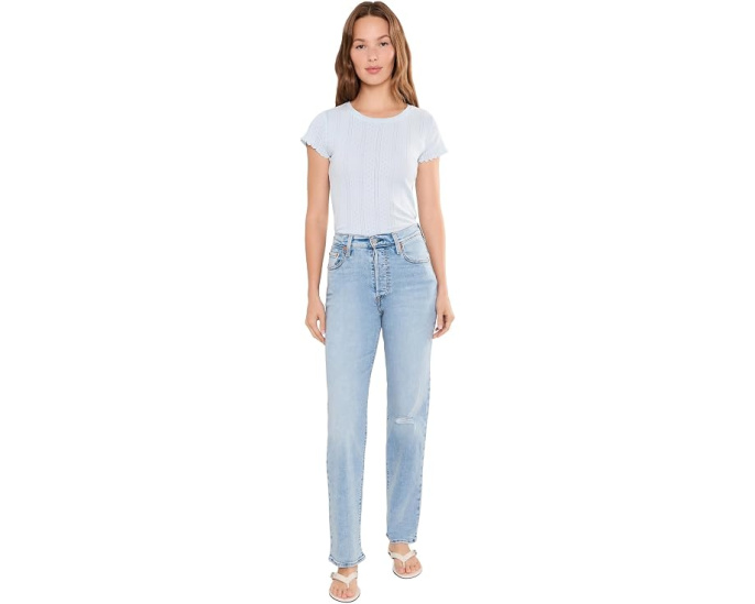 Levi's® джинсы Ribcage Full-Length с высокой посадкой