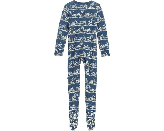 Комбинезон Kickee Pants Print Footie с двухсторонней молнией для младенцев