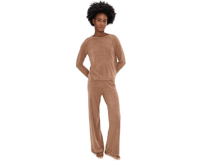 Комплект Barefoot Dreams CozyChic Ultra Lite свитер с резинкой и широкие брюки