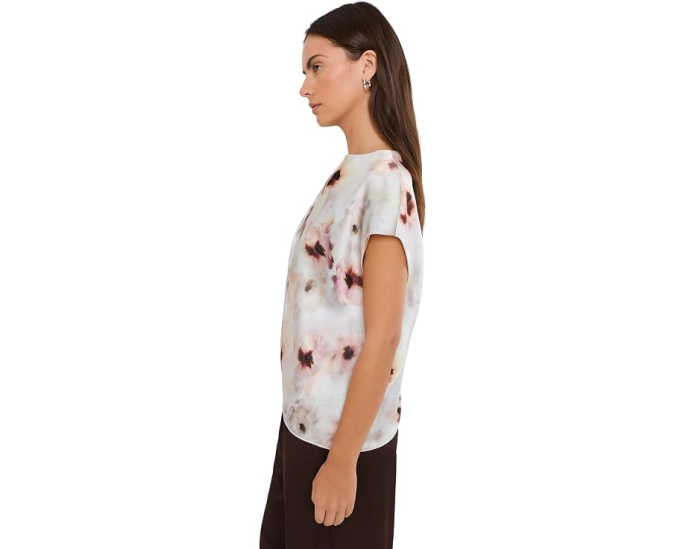 Топ Watercolor Floral Twist Shoulder от Vince