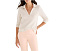 Поло NIC+ZOE Textured Tuck Stitch с V-образным вырезом и воротником