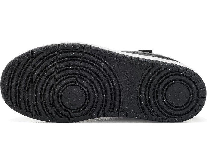Кроссовки Nike Court Borough Low Fade для детей Black и Illusion Green
