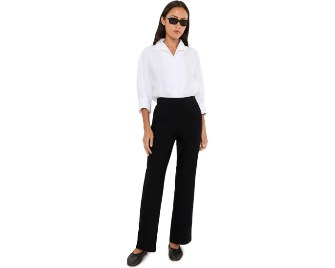Брюки Eileen Fisher Petite длинные из стрейч-крепа с защипами