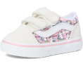Vans Kids Old Skool V детские кеды с боковой полосой и липучками