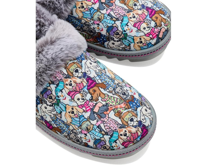 Тапочки BOBS from SKECHERS Cozy Kiss с принтом собак